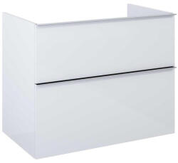 AREZZO design Alsó szekrény, AREZZO design MONTEREY 80 cm-es alsószekrény 2 fiókkal Matt Fehér színben, szifonk - zuhanykabin