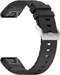 Techsuit - Gyorscsatlakozós 22mm-es óraszíj (W071) - Garmin Fenix 5/5 Plus 6/6 Pro/7/Forerunner 935/945/Approach S60 - Fekete