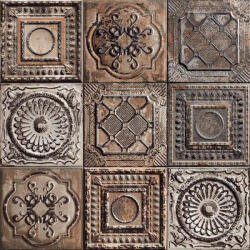 Mainzu Csempe, Mainzu TIN-TILE RUSTY MIX 20X20 - zuhanykabin