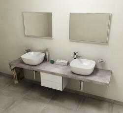 Sapho Fürdőszobabútor mosdópult, Sapho AVICE 240x50 cement szürke AV247 - zuhanykabin