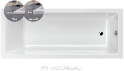 M-Acryl Kád, M-acryl Sandra KÁD SLIM VÁLTOZAT 160x70 + LÁB - zuhanykabin