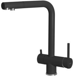 Elleci Mosogató csaptelep, Elleci Csaptelep Tourmaline K86 black - zuhanykabin