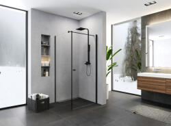 Roltechnik Zuhanykabin, Roltechnik New Trendy K-0801 Superia Black 90x80 cm - zuhanykabin