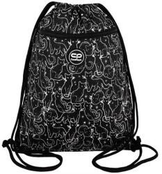 COOLPACK - Vert zsinóros hátizsák, tornazsák - Black Cats (F070894)