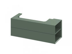 RAVAK Alsó szekrény, Ravak SD Lite 120 fürdőszobai szekrény, grey green, jobbos X000001894 - zuhanykabin