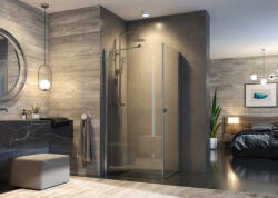 AQUATEK Zuhanykabin, Aquatek GLASS R11 100x80 króm+frost üveg - zuhanykabin