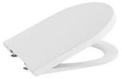 Roca WC tető, Roca Inspira A80152262B Round wc-ülőke és fedél 560/645 mm hosszú wc-hez matt fehér - zuhanykabin