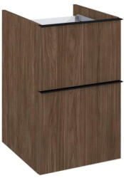 AREZZO design Alsó szekrény, AREZZO design MONTEREY 40 cm-es alsószekrény 2 fiókkal Lincoln dió színben - zuhanykabin