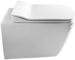 SAPHO WC tető, Sapho GLANC fehér Slim Solft Close ülőke GC5030 - zuhanykabin