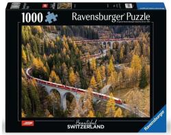 Ravensburger 1000 db-os puzzle - Csodálatos Svájc - RhB, a svájci vasút (12000004) (12000004)