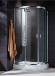 Radaway Zuhanykabin, Radaway Premium Plus E1900 íves zuhanykabin 120x90 grafit üveggel - zuhanykabin