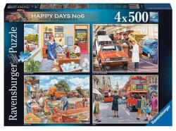 Ravensburger 4 x 500 db-os puzzle - Happy Days - Boldog munkanapok (17490) (17490)