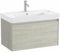 Roca Alsó szekrény, Roca Ona A851685512 Unik mosdó+mosdószekrény középső medencével, világos tölgy - zuhanykabin
