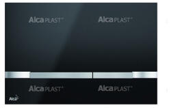 Alcadrain Öblítőtartály nyomólap, Alca nyomólap fekete STRIPE-BLACK