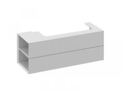 RAVAK Alsó szekrény, Ravak SD Lite 120 fürdőszobai szekrény, smoke grey, balos X000001883 - zuhanykabin