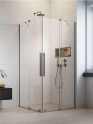 Radaway Zuhanykabin, Radaway Furo Brushed Nickel KDD szögletes zuhanykabin 100x80 átlátszó - zuhanykabin