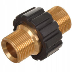  M22-M22 csatlakozó adapter magasnyomású tömlők összekötéséhez (Karcher magasnyomású tömlőkkel is kompatibilis)