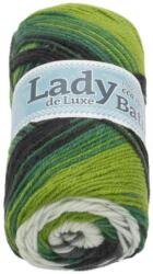 BELLATEX Lady de Luxe Batik 100 g - 603 fehér, zöld (6788)