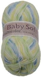 Jan Rejda Baby soft multicolor 100 g - 609 fehér, sárga, kék, zöld (6863)