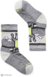 Smartwool Hike Light Cushion Hiking Bear Crew gyerek zokni, med gray (M)