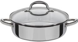 GSW 990066 Montreal Tigaie cu capac din sticla, otel inoxidabil - 38 x 25, 5 x 12 cm, argintiu (990066)