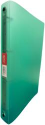Optima Caiet mecanic 4 inele - D16mm, coperti flexibile PP, Optima Flex - verde transparent (OP-516501620) - vexio