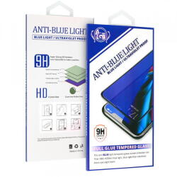 Folie de protectie Ecran Anti Blue Light OEM pentru Xiaomi Redmi Note 10 5G, Sticla Securizata, Full Glue, Neagra (fol/ec/an/oem/xrn105g/st/fu/ne) - vexio