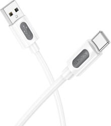 BOROFONE CABLU alimentare si date Borofone "BX114", Fast Charging Data Cable pt. smartphone, USB la USB Type-C 3A , 1m, alb "6941991116896" (timbru verde 0.08 lei)