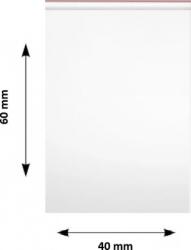 Clarina Pungi ziplock Clarina, 40 x 60 mm, 100/set ZIP-4060