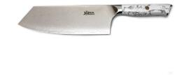MaceMaker WHITE STONE CLEAVER SanMai damaszkuszi acél konyhakés