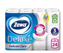 Zewa Deluxe 3 rétegű, kistekercses, 24 tekercs toalettpapír fehér (7322541185040) (Zewa40883)