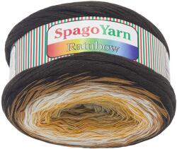 VLNIKA Bellatex SpagoYarn Rainbow 250 g - 3 barna, mustár (10025)