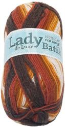 Jan Rejda Bellatex Lady de Luxe Batik 100 g - 607 piros, narancssárga, barna (10069)