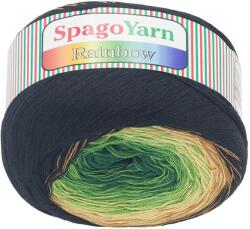 VLNIKA Bellatex SpagoYarn Rainbow 250 g - 6 barna, zöld (10024)