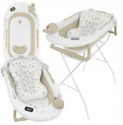 Premium Összecsukható kád hőmérővel és anatómiai támasztékkal + állvány - Ola Beige - pepita - 40 990 Ft