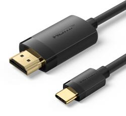Vention USB-C - HDMI 1m (4K, fekete), kábel