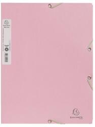Exacompta Gumis mappa, prespán, A4, 15 mm, EXACOMPTA, "Autentik", rózsaszín 55234E (55234E)