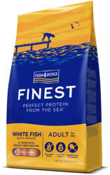 Fish4Dogs Kis szemcsés felnőtt kutyatáp Finest fehér hal burgonyával 12 kg, 1+ (8333095)