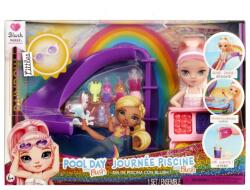 Rainbow High Rainbow High, Littles Dolls, Pool Day, Blush, papusa fashion cu accesorii Papusa