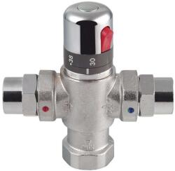 Sapho Termosztátos keverőszár visszacsapó szeleppel, 4-8 fogyasztóig, 20-50C, F1"xF3/4" (TMTCOM) (TMTCOM) (TMTCOM)