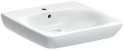 Geberit Selnova Comfort - Akadálymentes mosdókagyló, 550x550 mm, túlfolyóval, csapfurattal, fehér színben 501.461. 00.7 (501.461.00.7)