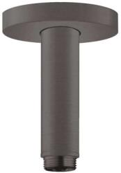 Hansgrohe mennyezeti csatlakozó S 100 mm, szálcsiszolt fekete króm 27393340 (27393340) (27393340)