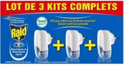 Raid електрически изпарител срещу комари и тигрови комари, машинка с течен пълнител, 3 броя