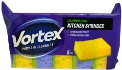 Vortex гъба за съдове, 5 броя, Жълта, Пореста