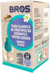 BROS течен пълнител за електрически изпарител против комари sensitive, 40мл