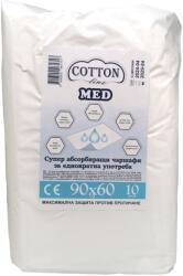  Cotton line med супер абсорбиращи чаршафи за еднократна употреба, 90х60см, 10 броя