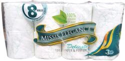  Missis elegance тоалетна хартия, Ароматизирана, 8 броя х 75гр, Зелена
