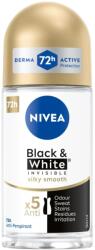 Nivea рол-он дамски, Black & white invisible, 50мл, Silky Smooth