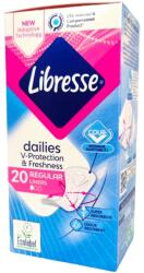 Libresse ежедневни дамски превръзки, Dailies, Fresh & Protect, Regular, 20 броя