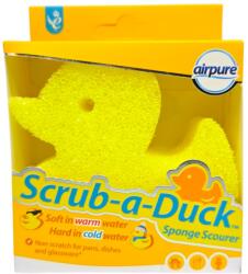  AIRPURE домакинска гъба, Scrub-a-Duck, 1 брой, Жълта